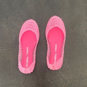 Mini Melissa Campana Bright Pink Flats